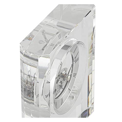 Dahlia Studios Aimee 6" High Rectangular Crystal Table Clock #TOP5