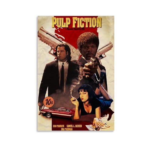 YHZCSCDXY Pulp Fiction - Póster decorativo para pared, diseño de películas clásicas modernas, 20 x 30 cm, estilo sin marco