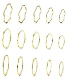 JOYAS DIARIAS PERFECTAS: anillos de moda y sencillos en tono plateado o dorado, diseño clásico, perfectos para mujeres y adolescentes en cualquier ocasión; Embalado en una bolsa de terciopelo, brinde estos anillos de nudillo como un regalo único para sus seres queridos, como novia, esposa, novia, madre, hija, sus amigas en días especiales.