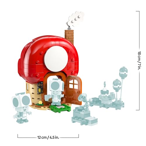 LEGO Super Mario Fête chez Les Toads - Jouet Interactif avec 2 Figurines, Cuisine, Chambre & Table de Pique-Nique - Cadeau pour Garçon, Fille & Fan de Jeux Vidéo dès 7 Ans 72041