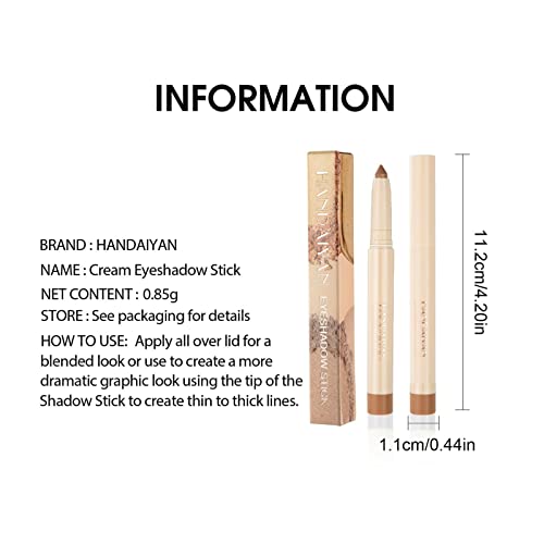 Iluminador de Olhos Stick,Lápis Iluminador de Olhos Fade-Free | Shimmer Cream Eyeshadow Lápis Crayon