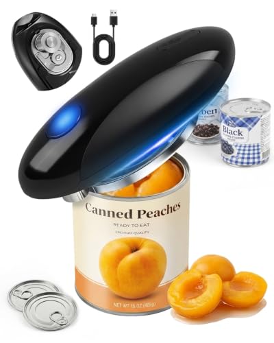 Electric Can Opener, One-Touch Automatic Can Opener, Hands Free Can Opener for Seniors with...