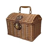 Design de transport confortable : ce panier de pique-nique comprend une poignée ergonomique, permettant aux utilisateurs de transporter le rangement extérieur sans effort, assurant un couvercle bien ajusté reste en place, et offrant une fonctionnalité fiable pour les sorties en famille ou les visites occasionnelles au parc