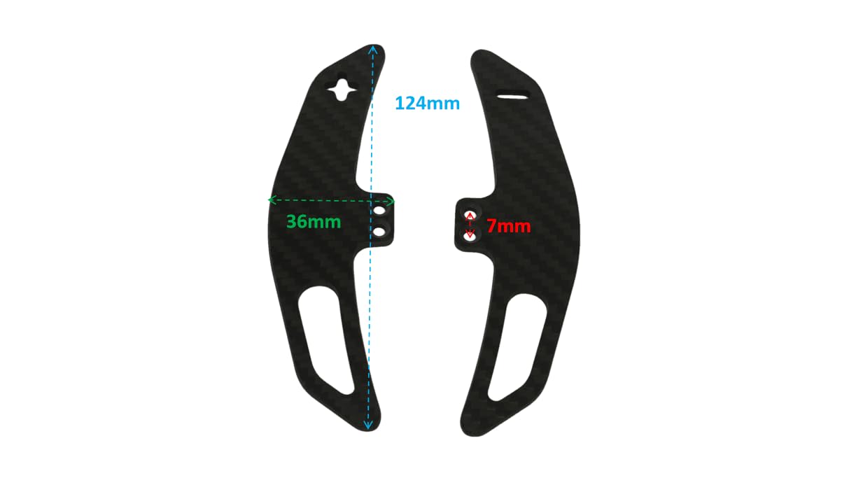 Amazon.co.jp: SIMPUSH カーボンファイバー パドルシフト パーツ 改造 