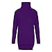 Purple Women Turtleneck Cozy Sweaters Fall 2025 Trendy Long Sleeve Chunky Knitted Pullover Tops Winter Clothing M Fall Fashion for Women 2025 Trendy