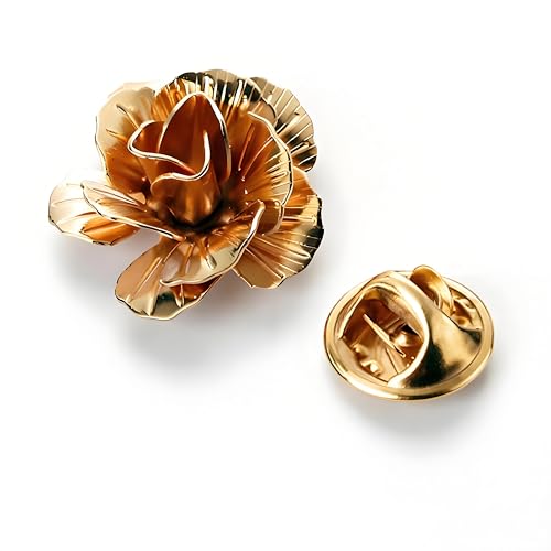 Image of Lapel Pin for Men, Tie Pins for Men, Mens Tie Tacks, Mens Suit Lapel Pins for Wedding, Gold Lapel Pins for Suits Hats Scarfs, Silver Hat Pins for Women, Brooch for Women, Tie Shirt Jewelry Accessories