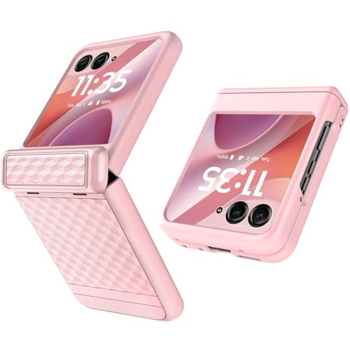 Coque Motorola Razr 60 anti-choc rose avec verre trempé intégré