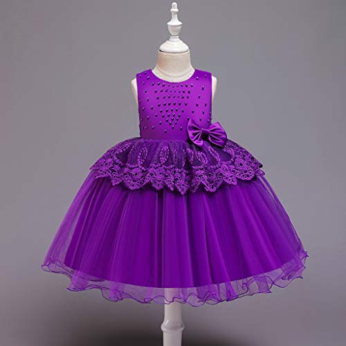 Vestido de renda infantil para meninas com tule vestidos de princesa de retalhos babados festa de be