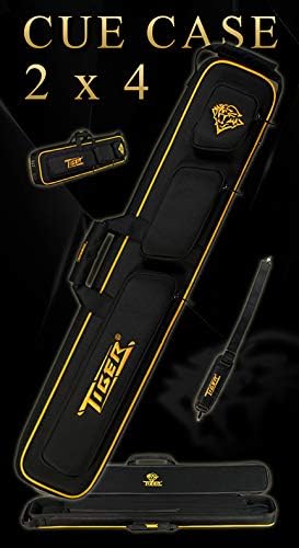 Tiger Product Billiard Pool Table Black Nylon Cue Case 2x4