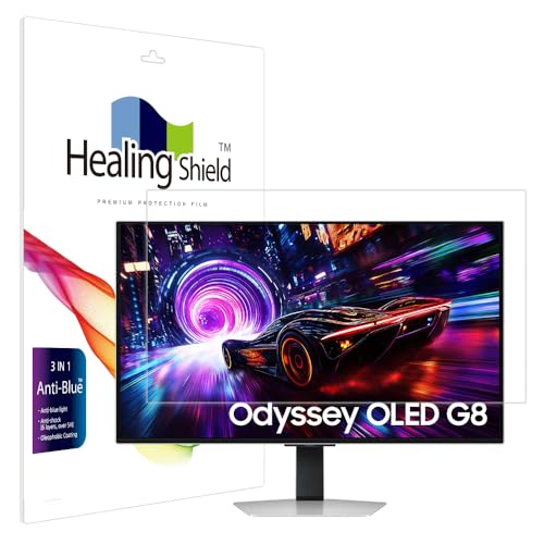 Healingshield �X�L���V�[���t���ی�t�B���� �X�L���V�[���t���ی�t�B���� Screen Protector Film Cover Compatible with Samsung ODYSSEY OLED G8 G81SF LS32FG810