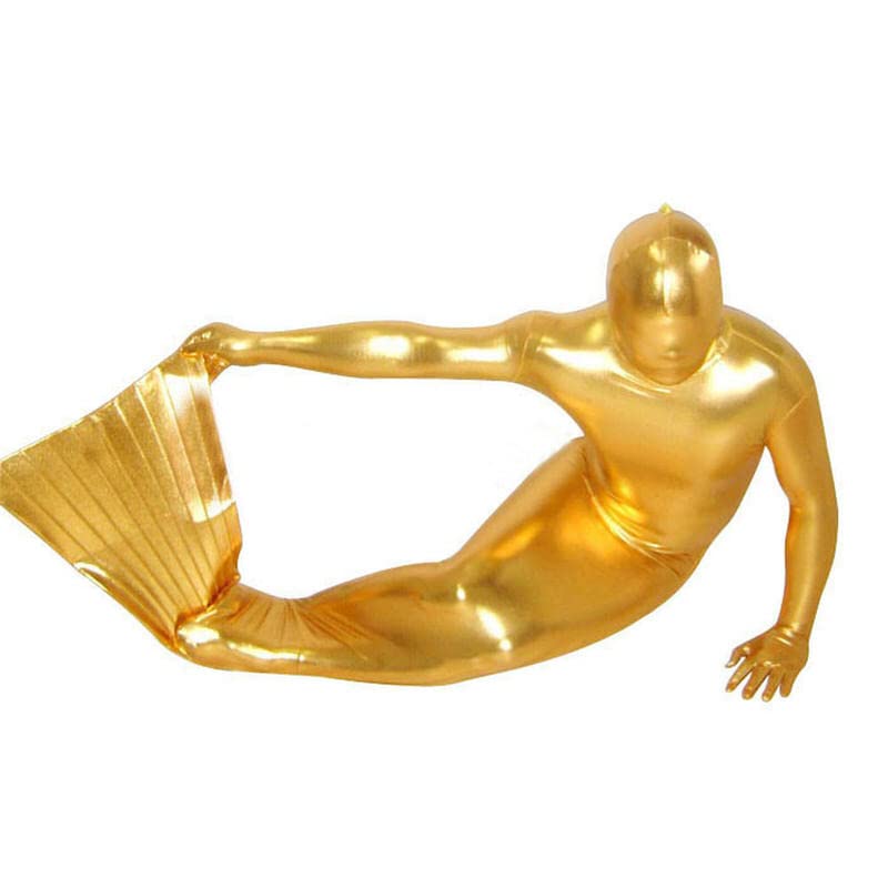 ※説明文必読　全身タイツ　PU生地　ゴールドカラー　 オーダーメイド品 Amazon.co.jp: (YUUWA)全身タイツ ゴールド メタリック