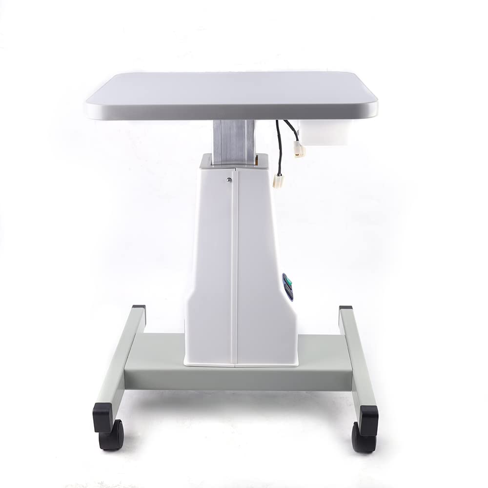 Optometrist Optischer Tisch, 40 x 48 cm, motorisierter Instrumententisch mit verstellbarer Höhe, optischer Brillen-Instrumententisch für Seh-, Gesundheitseinrichtungen, optische Geschäfte