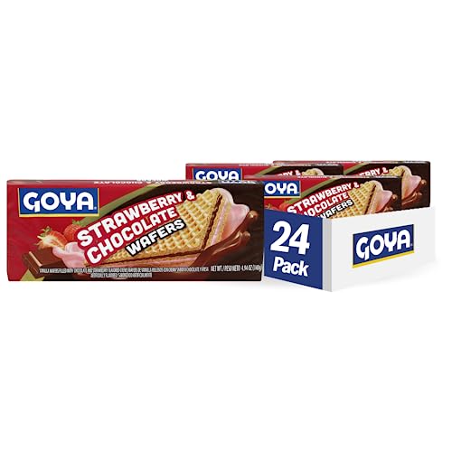 Goya Foods Strawberry & Chocolate Wafers, 4.9 Ounce (Pack of 24)