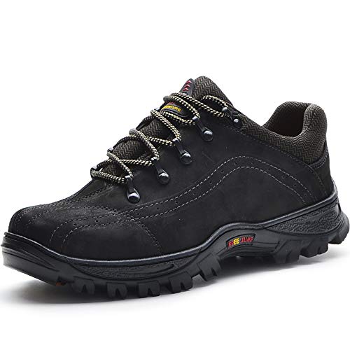 Tenis adventure masculino freejump em couro (42, Preto)