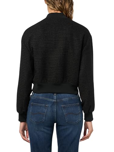 HUGO Women's Boucle Cropped Bomber Jacket2