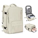 Cabin Bags for Travel, Underseat Carry on Hand Luggage Backpack for Women Airplane Approved Travel Backpack Personal Item Travel Bag 14 inch Laptop Backpack for Business Casual Work Beige