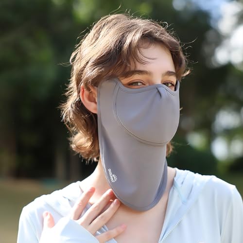Sun Protection UPF 50+ Face Covers Balaclava Breathable Neck Gaiters with Mouth Opened SLF5M2124