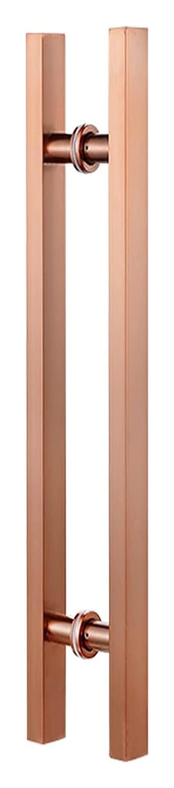 Poignée de porte d'entrée pousser tirer en inox au design épuré