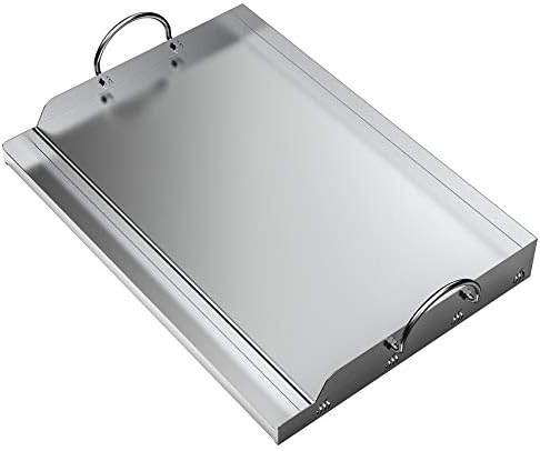 onlyfire Universal Stainless Steel Rectangular Griddle for Gas BBQ Grills, 23" x 16"