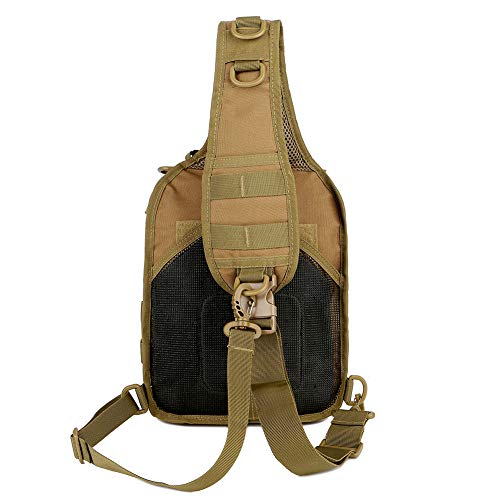 Qt&Qy Tactical Sling Bag For Men Small Military Rover Shoulder Backpack Edc Chest Pack Molle Assault Range Bag #TOP3