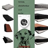 Lealchum Hundeautositz für mittelgroße Hunde, Hundesitz Automit verstellbaren Leinen, Komfort mit Memory-Schaum-Füllung, Sicherheitsreise pro Autositz mit Rutschfester Unterseite (Black/Brown, Large)