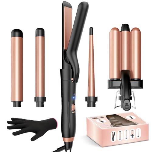 BESTOPE MIX Rizador de pelo con plancha (rosa, 20 mm)