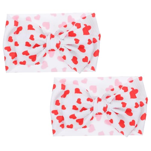 YARNOW 2Piezas Diademas Para Niñas Con Pack De Diademas Anchas Estampado Floral Accesorios Para Bebés y Niñas Pequeñas Para Recién Nacidos y Ocasiones Especiales
