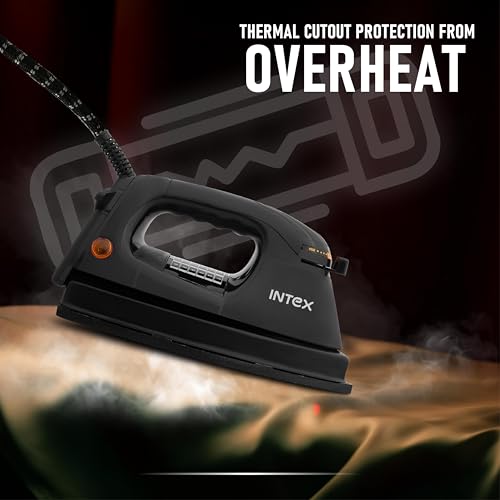 Image of Intex Glidex Pro Heavy Weight Dry Iron 1000W | Non-Stick German Coating Soleplate | Adjustable Temperature Control | Heavy Body Design | Thermal Fuse Protection | 2 Year Warranty