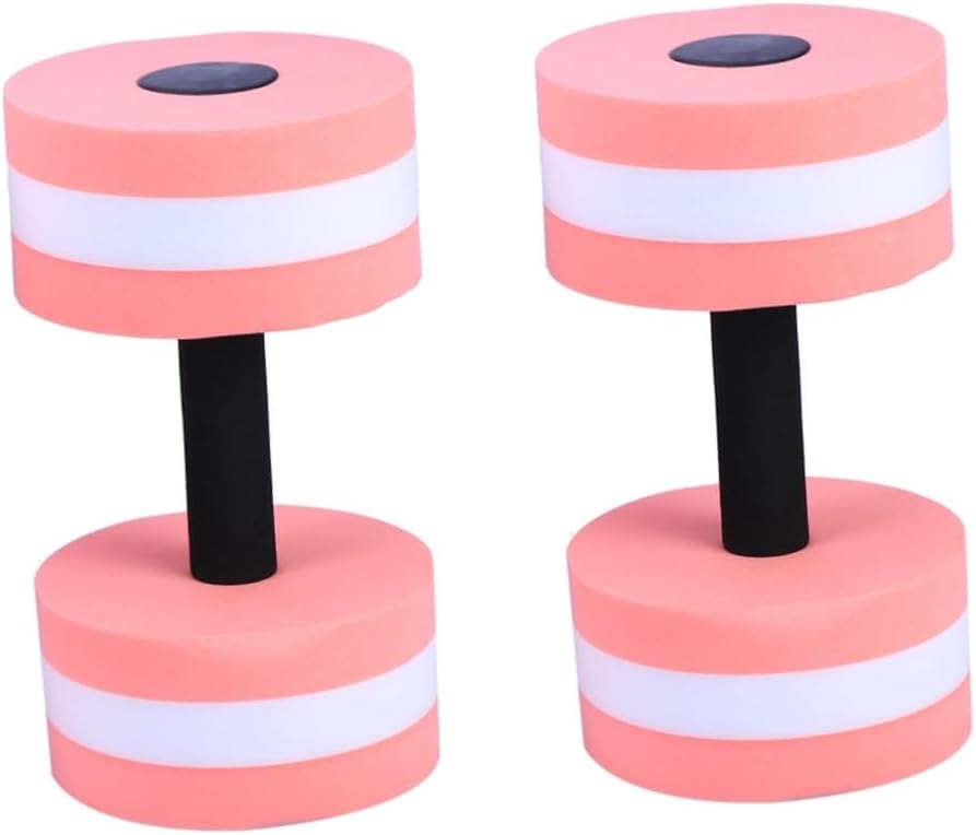 Kisangel 2PCS EVA Water Dumbbells for Pool Aquatic Exercise Barbells for Resistance Training Lightweight Foam Hand Bars and Fitness Workouts