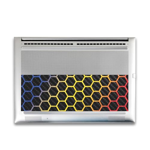 Image of Carbon Fiber Gaming Skin Compatible with HP Envy x360 16 inch (2023) - Primary Honeycomb - Premium 3M Vinyl Protective Wrap Decal Cover - Easy to Apply | Crafted in The USA by MightySkins