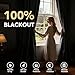H.VERSAILTEX 100% Blackout Curtains for Bedroom 96 Inches Long Grommet Linen Face Full Light Blocking Curtain Drapes for Living Room Thermal Insulated Linen Look Curtains 2 Panels Set, Bright White