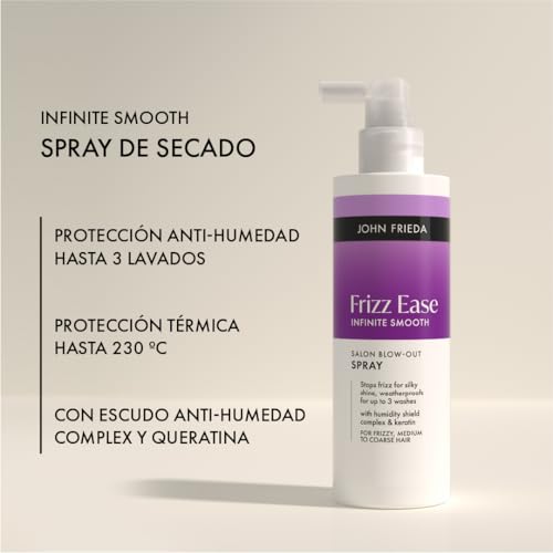John Frieda Frizz Ease Infinite Smooth Glättungsspray | Bekämpfung von Frizz und professioneller glatter Wirkung… – Ansicht 2