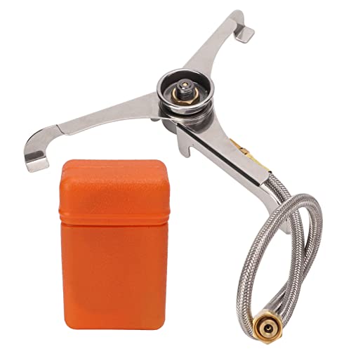 Pilipane Estufa de gas plegable para exteriores, resistente al calor, portátil, convertidor de tanque largo para exteriores