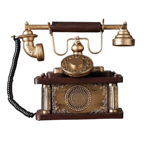 Fiozwea 装飾品、レトロなノスタルジックな装飾品、古い白黒テレビ、ラジオ、蓄音機や電話の模型、錬鉄製のインテリア、写真小道具、室内装飾 (E)