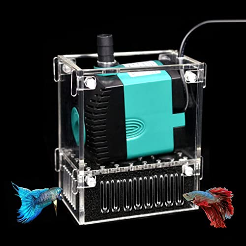 Fish Tank Water Pump Filter Netting Box Pump Barrier Bags Box Acrylic Protective Cover,Prevent Fish From Being Sucked Into the Water Pump Aquarium Accessory for Biological Filters Aquarium (Size 6)