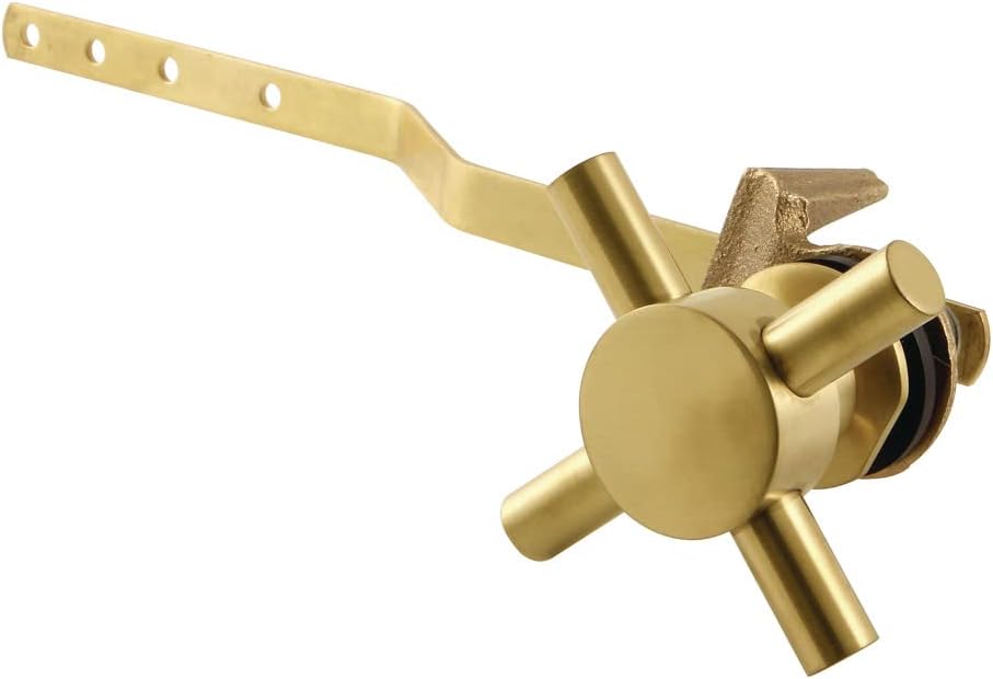 Kingston Brass KTDX7 Concord Front Mount Toilet Tank Lever, Left/Right Installation in Brushed Brass