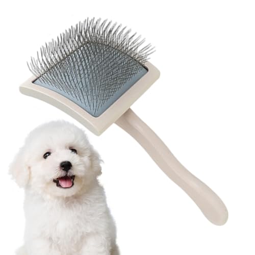 Brosse à animaux de compagnie pour chiens au design authentique en bois noble