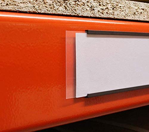 Porta etichette magnetiche 80 mm di altezza x 150