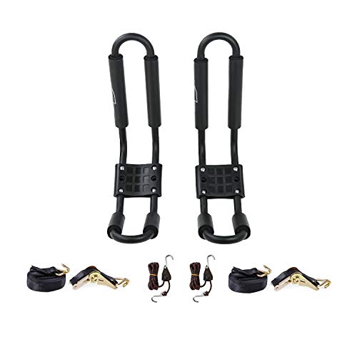 AA-Racks J-Bar Rack for Kayak Canoe Boat Carrier Roof Top Mount on Car