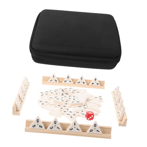 Dominos triangulaires en bois de qualité avec support stable pour adultes et enfants