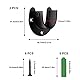 Rundrohr Halterung 32mm, DEANKEJI 2 Stück Schwarz Kleiderstange Schrank, Edelstahl Stangenhalterung, Kleiderstangenhalter für Wäscheständer, Gardinenstange