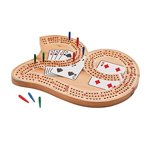 Mainstreet Classics Wooden "29" Cribbage Board Game Set