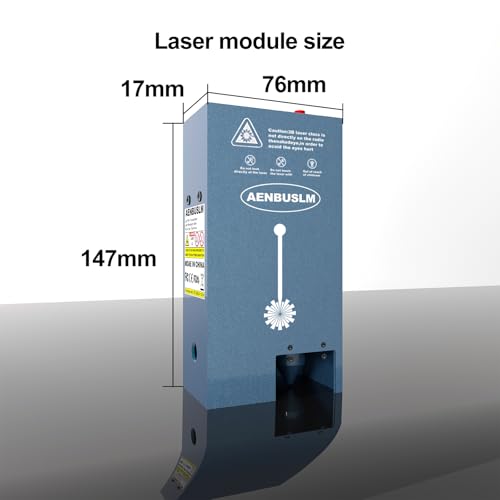 160W Laser Engraving Cutting Module with Built-in Air Assist, 20W(20000mW) Output Power,Built-in FAC,Compressed Spot CNC Carving DIY Laser Master for Laser Cutter Laser Engraver Machine - Class 4 - Image 7