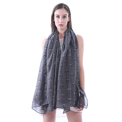 Staffordshire Bull Terrier Dog Print Women's Scarf Shawl Wrap Lightweight3