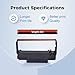 MYCARTRIDGE Compatible Ribbon Cartridge Replacement ERC30 ERC-30 ERC 30 34 38 B/R for use in ERC38 NK506 (Black Red, 30 Pack)