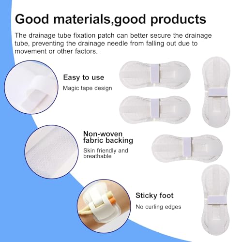 10 Pcs Catheter Stabilization Device,Statlock Foley Catheter Stabilization Device,Foley Catheter Stabilization Device,Feeding Tube Holder,Self Adhesive Catheter Holder Patch Dressing