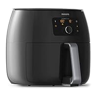 Philips Advance Collection Air Fryer Xxl with Twin Turbostar and Rapid Technology Including Double Layer Accessory, Black, Hd9651, 91