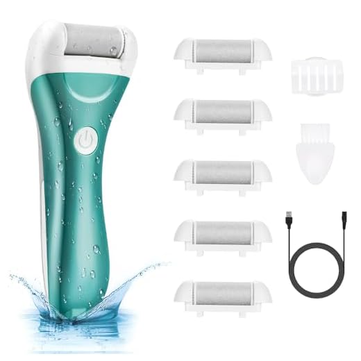 Callus Remover for Feet, Nicebirdie Electric Foot File Callus Removers Rechargeable Waterproof Pedicure Tools Foot Scrubber Shaver Feet Care Tool for Cracked Heels Dead Skin （Blue）