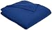AmazonBasics Solid Lightweight Flannel Duvet Cover - Full/Queen, Cadet Blue