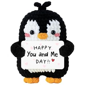 Cute Penguin Romantic Gift – Penguin Valentine Day Gifts for Him, Her, Men, Boyfriend, Women, Girlfriend, Husband, Wife – Couples Gifts for Anniversary, Birthday, Christmas, Stocking Stuffer & More